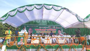 संजय कुमार - घाटमपुर में किया गया जदयू राष्ट्रीय कार्यकर्ता सम्मेलन का आयोजन, बड़ी संख्या में शामिल हुए कार्यकर्ता